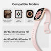 Picture of 6 Pack Watch Bands Compatible with Apple Watch Bands Series10 40mm 38mm 41mm 42mm 44mm 45mm 46mm 49mm,Silicone Waterproof Strap for iWatch Series 9 Ultra 8 7 6 5 4 3 2 1 SE Women Men