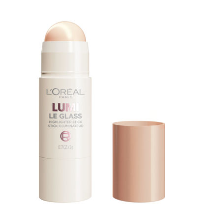 Picture of L’Oréal Paris True Match Lumi Le Glass Highlighter Stick, Reflective, Translucent, Glassy Highlighter for Face and Body, 610 Glassy Pearl Eclat, 0.25 Oz