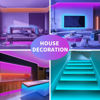 Picture of KSIPZE 100ft Led Strip Lights RGB Music Sync Color Changing, Bluetooth Led Lights with Smart App Control Remote, Led Lights for Bedroom Room Lighting Flexible Home Décor