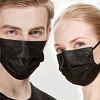 Picture of NNPCBT 100PCS 3 Ply Black Disposable Face Mask Filter Protection Face Masks