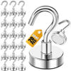 Picture of DIYMAG Magnetic Hooks, 30lbs+ Heavy Duty Magnetic Hooks Cruise for Hanging, Super Strong Magnet Hooks for Cruise Cabin, Refrigerator, Classroom, Magnetic Metal Hooks for Grill (Sliver, Pack of 20)