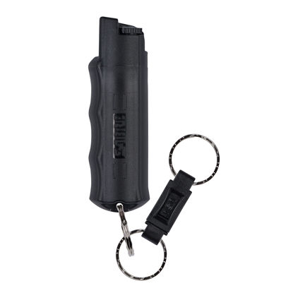 Picture of SABRE Pepper Spray, Quick Release Keychain for Easy Carry and Fast Access, Finger Grip for More Accurate and Faster Aim, Maximum Police Strength OC Spray, 0.54 oz, Secure and Easy to Use Safety