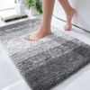 Picture of OLANLY Bathroom Rugs Mat 30x20, Extra Soft Absorbent Microfiber Bath Rugs, Rubber Backing, Quick Dry, Machine Washable Bath Mats for Bathroom Floor, Tub, Shower and Home Decor Accessories, Grey