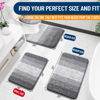Picture of OLANLY Bathroom Rugs Mat 30x20, Extra Soft Absorbent Microfiber Bath Rugs, Rubber Backing, Quick Dry, Machine Washable Bath Mats for Bathroom Floor, Tub, Shower and Home Decor Accessories, Grey