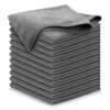 Picture of USANOOKS Microfiber Cleaning Cloth Grey - 12 Pcs (12.5"x12.5") - High Performance - 1200 Washes, Ultra Absorbent Microfiber Towel Weave Grime & Liquid for Streak-Free Mirror Shine - Car Washing Cloth
