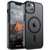 Picture of SUPFINE Magnetic for iPhone 14 Case & iPhone 13 Case (Compatible with MagSafe)(10 FT Military Grade Drop Protection) Slim Translucent Matte Shockproof Phone Cover,Black