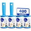 Picture of Extra Sticky Lint Roller, Mega Value Set 400 Sheets for Pet Hair Removal, Dog and Cat Lint Remover for Clothes, Furniture, Carpet