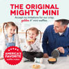 Picture of DASH Mini Waffle Maker - 4” Waffle Mold, Nonstick Waffle Iron with Quick Heat-Up, PTFE Nonstick Surface - Perfect Mini Waffle Maker for Kids and Families, Just Add Batter (Aqua)