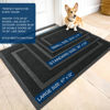 Picture of OLANLY Front Door Mat Indoor Outdoor Entrance, Waterproof All-Season, All-Weather Doormat, Sturdy Natural Rubber, Fade Resistant, Low Profile, Easy Clean Patio Porch Entryway Mat, 29.5x17, Black
