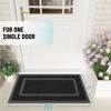 Picture of OLANLY Front Door Mat Indoor Outdoor Entrance, Waterproof All-Season, All-Weather Doormat, Sturdy Natural Rubber, Fade Resistant, Low Profile, Easy Clean Patio Porch Entryway Mat, 29.5x17, Black