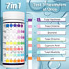 Picture of EASYTEST 7-Way Pool Test Strips, 150 Strips Water Chemical Testing for Hot tub and Spa, Accurate Test Bromine, Total Alkalinity, pH, Free Chlorine, Total Hardness, Cyanuric Acid, and Total Chlorine