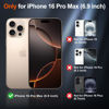 Picture of SUPFINE Magnetic for iPhone 16 Pro Max Case (Compatible with MagSafe) (10 FT Military Grade Drop Protection) Slim Translucent Matte Shockproof with Anti-Fingerprint Phone Case, Black