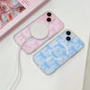 Picture of UEEBAI Magnetic for iPhone 14 Case & iPhone 13 Case, Bow Case Compatible with MagSafe, Wireless Slim Clear Ribbon Phone Case Anti-Yellowing Shockproof Protective Cover for Women Girl - Pink