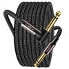 Picture of VIOY Guitar Cable 15 ft/5 M, Instrument Right Angle Cables, 6.35 mm (1/4) TS Unbalanced Mono Jack Guitar Amp Cord for Electric Guitar, Bass, Keyboard, Electric Mandolin