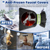 Picture of Outdoor Faucet Covers for Winter Freeze Protection 4 Pack Reusable Garden Faucet Cover Socks for Various Faucet Water Spigot Pipe Hose Bib,Waterproof Insulated Anti-Freeze Covers-Reflective Velcro