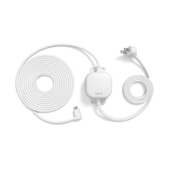 Picture of Blink Weather Resistant 13ft Power Adapter for Blink Mini 2 and Blink Outdoor 4 (White)