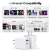 Picture of LCGENS USB C Wall Charger Block 20W, 2-Pack Dual Port PD Power Delivery Fast Type C Charging Block Plug Compatible with iPhone 11/12/13/14/15/16/Pro Max, XS/XR/X, Ipad Pro, Samsung Galaxy