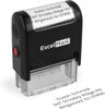 Picture of ExcelMark Custom Stamp - Clear & Crisp Impressions - Personalized Self-Inking Rubber Stamp - Use for Address Stamp and More (Small)