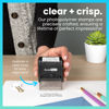 Picture of ExcelMark Custom Stamp - Clear & Crisp Impressions - Personalized Self-Inking Rubber Stamp - Use for Address Stamp and More (Small)