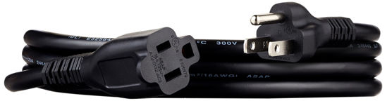 Picture of Amazon Basics Indoor Extension Cord, 13 Amps, 125V, 6 Foot, Black