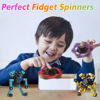 Picture of Gokeey Transformable Fidget Spinners 4 Pcs for Kids and Adults Stress Relief Sensory Toys for Boys and Girls Fingertip Gyros for ADHD Autism for Kids Valentines Day Gifts (Fidget Toy 4pc)
