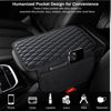 Picture of Ouzorp Car Center Console Cover, Upgraded Microfiber Leather Car Arm Rest Cover with 2 Storage Bags, Universal Armrest Cover for Car Storage Box Car Interior Accessories Protector for Most Vehicle