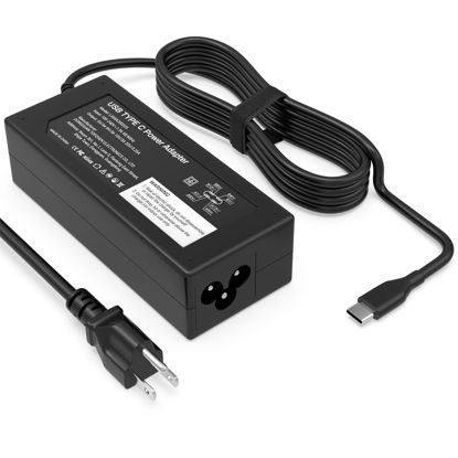 Picture of Replacement for Dell Laptop Charger,65W USB C Laptop Charger Compatible with Dell HP Lenovo Asus Acer Samsung Google Chromebook Type C Power Cord