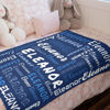 Picture of Diyrap Personalized Blankets Customized Blanket with Name for Adults and Kids Custom Baby Blanket Fleece Throw for Baby Girls and Boys
