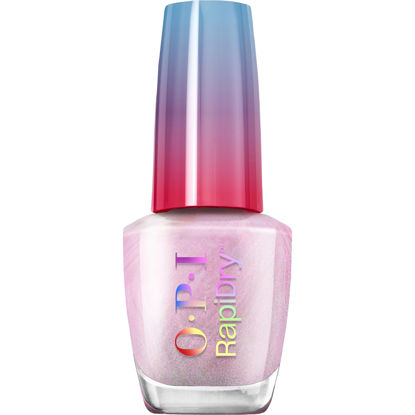 Picture of OPI RapiDry Speed Date Me | Semi-sheer Soft Pink Shimmer Quick Dry Nail Polish | Vegan, Smudge Proof, Fast Drying