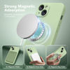 Picture of SuydanBox Magnetic for iPhone 13 Case, Compatible with MagSafe, [Full Camera Protection][2 Screen Protectors] Silicone Shockproof Protective Phone Case for iPhone 13 6.1", Matcha