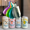 Picture of 2 Color Soda Can Lids with Straw- Set of 2, Reusable pop can lids for Canned,BPA-Free Can Covers for Soda, Leak-Proof Design(Green & Grey)
