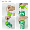 Picture of 2 Color Soda Can Lids with Straw- Set of 2, Reusable pop can lids for Canned,BPA-Free Can Covers for Soda, Leak-Proof Design(Green & Grey)