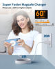 Picture of Magnetic Wireless Charger 15w Apple Mag-Safe Charger for iPhone 16 Pro Max/16 Pro/16/16 Plus/15/14/13/12 Series AirPods 3/2/Pro/Pro 2 LED Magnet Charging Pad Mag Safe Charger with Dual Charging Ports