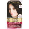 Picture of L'Oreal Paris Excellence Creme Permanent Hair Color, 4 Dark Brown, 100 percent Gray Coverage Hair Dye, Pack of 1