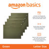 Picture of Amazon Basics Hanging Organizer File Folder, Letter Size, Green - Pack of 25