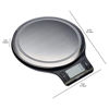 Picture of Amazon Basics Digital Kitchen Scale with LCD Display, Batteries Included, Weighs up to 11 pounds, Black and Stainless Steel
