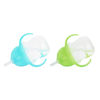 Picture of Munchkin Any Angle Sippy Cup for Toddlers, Weighted Straw Trainer Cup with Click Lock Lid, 7 Ounce, 2 Pack, Blue/Green