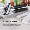 Picture of KitchenAid Classic Multifunction Can Opener and Bottle Opener Easy to Use, Razor Sharp Stainless Steel Cutting Wheel, Soft Ergonomic Handles, Black