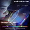 Picture of VMJFBJ Blue Light Glasses For Women/Men Computer Reading Glasses Gaming Glasses Improve Sleep Reduce Eye Strain Gift Package Black