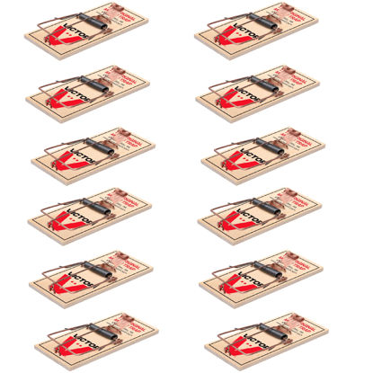 Picture of Victor M150-12 Metal Pedal Sustainably Sourced FSC Wood Snap Mouse Trap - 12 Traps