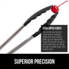 Picture of Gorilla Grip Stainless Steel Heat Resistant Kitchen Tongs for Cooking, Set of 2 BBQ Tong, Non Scratch Silicone Tip for Pans, Strong Grip, Grab Food, Toss Salad, Air Fryer, Pull Lock, 7 + 9 Inch, Black