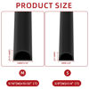 Picture of 23ft Weather Stripping Door Seal, Silicone Door Seal Strip D Shaped Door Weather Stripping Self Adhesive Door Weather Stripping for Door Frame/Window (Black 3/8"(W)×1/4"（T) ×23ft(L)