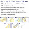 Picture of TAROSE Weather Stripping, Silicone Door Seal Strip Door, Window, Transparent 16 Feet Long (Width 25mm)