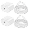 Picture of i Phone Charger 10Ft Fast Charging, MFi-Certified, 20W PD Block with 6Ft Cable, Type C Travel Plug & Ligt ning Cord for IP 14/13/12/11, i Pad & More [2 Pack]