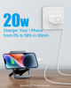 Picture of i Phone Charger 10Ft Fast Charging, MFi-Certified, 20W PD Block with 6Ft Cable, Type C Travel Plug & Ligt ning Cord for IP 14/13/12/11, i Pad & More [2 Pack]