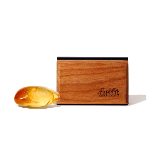 Picture of Drift Car Air Freshener - Wood Air Freshener - Car Odor Eliminator - Amber Scent Starter Kit