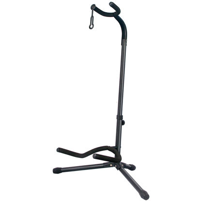 Picture of GLEAM Guitar Stand - Adjustable Fit Electric, Classical Guitars and Bass, Accessories, Folding Type Black (CG-4)