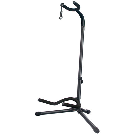 Picture of GLEAM Guitar Stand - Adjustable Fit Electric, Classical Guitars and Bass, Accessories, Folding Type Black (CG-4)
