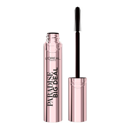 Picture of L'Oreal Paris Paradise Big Deal Mascara, Volumizing and Lengthening Mascara, Buildable, Clump Resistant, Washable Blackest Black Mascara, 0.33 Fl Oz