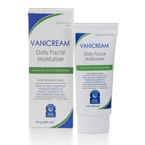 Picture of Vanicream Daily Facial Moisturizer With Ceramides and Hyaluronic Acid - Formulated Without Common Irritants for Those with Sensitive Skin, 3 fl oz (Pack of 1)
